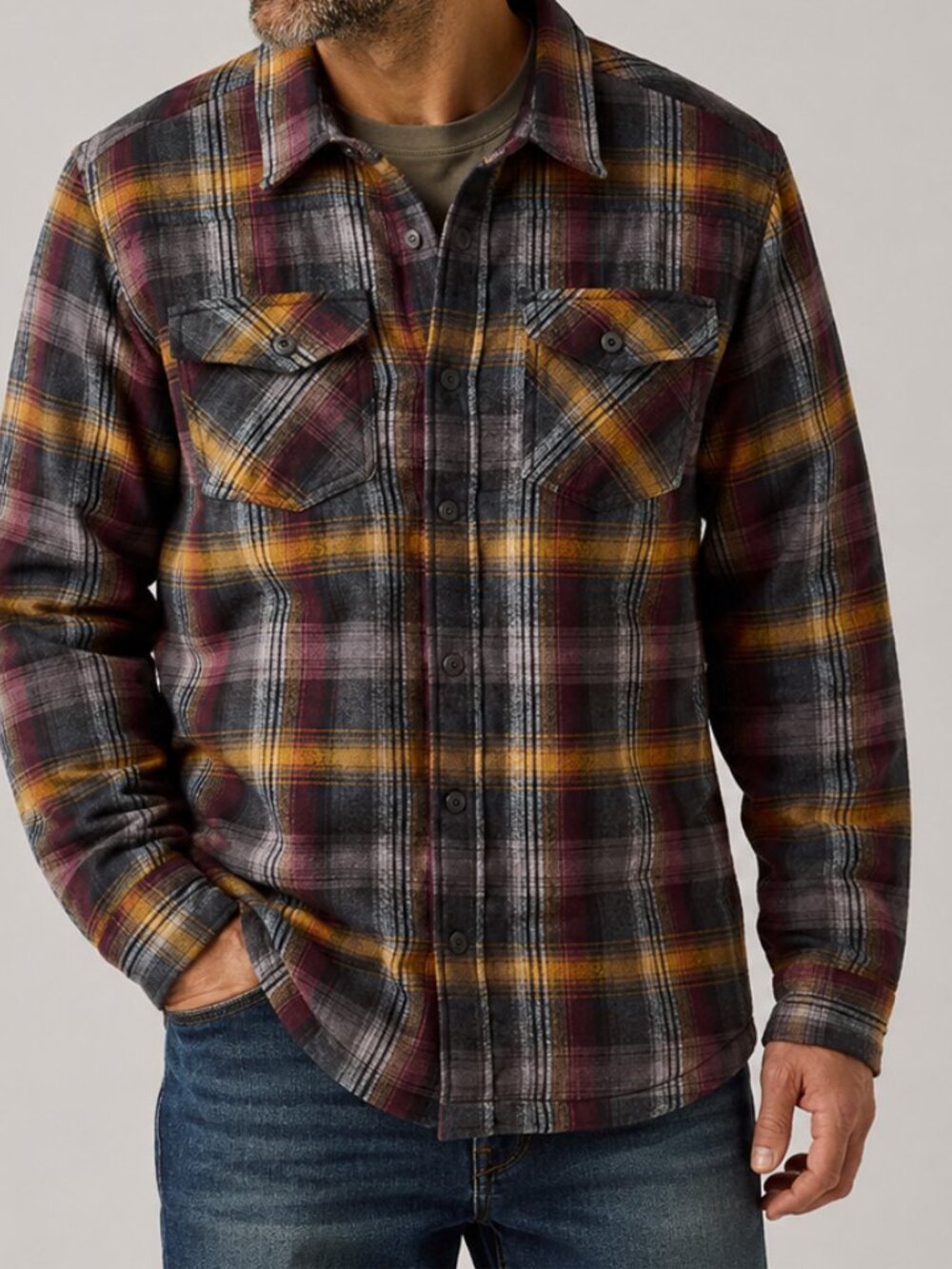 Prana Asylum Thermal Lined Flannel Shirt
